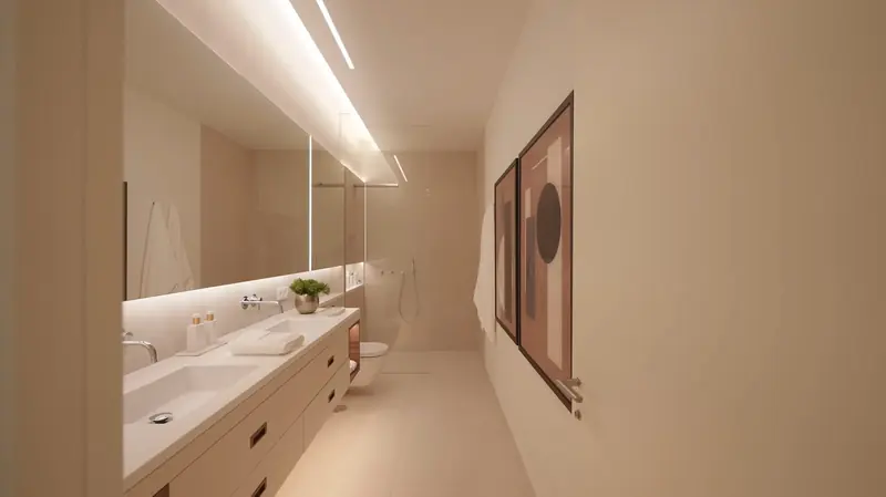 Master bathroom suite